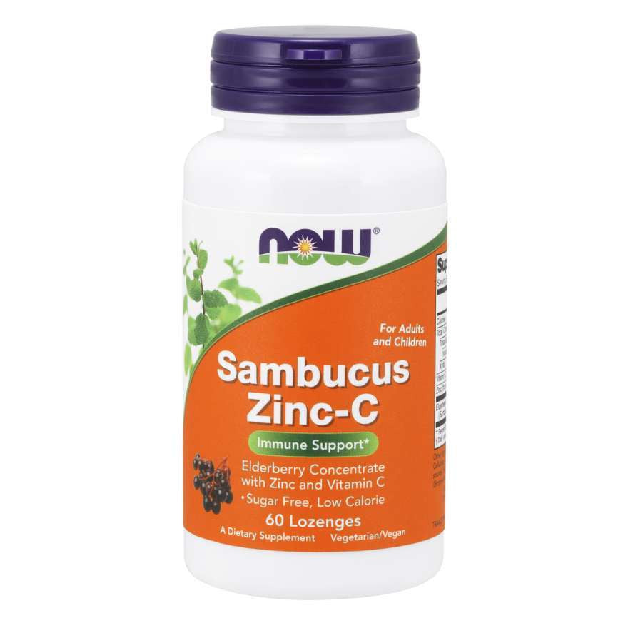 NOW Foods Sambucus Zinc-C - 60 lozenges