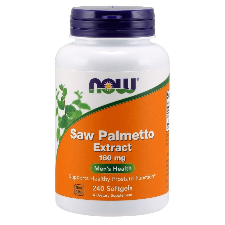 NOW Foods Saw Palmetto Extract, 160mg - 240 softgels