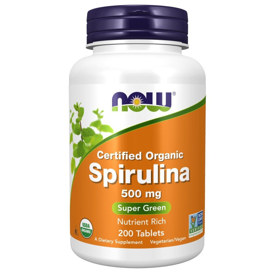NOW Foods Spirulina, 500mg - 200 tabs