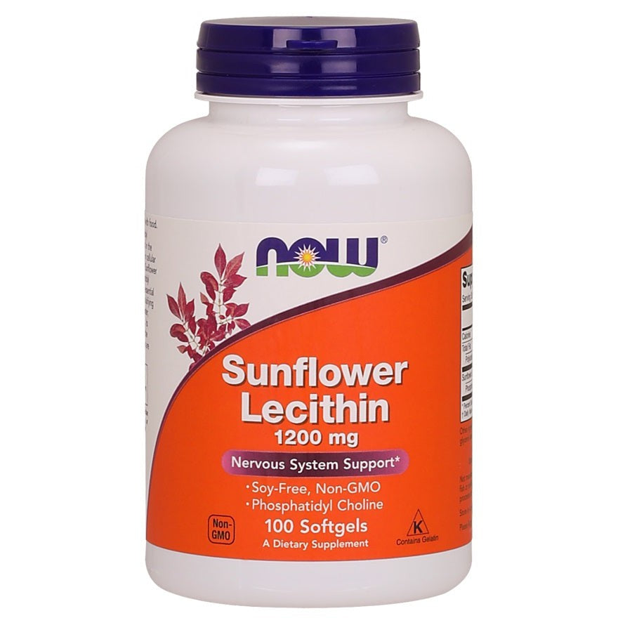 NOW Foods Sunflower Lecithin, 1200mg - 100 softgels