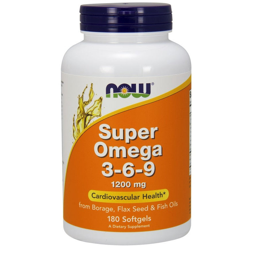 NOW Foods Super Omega 3-6-9, 1200mg - 180 softgels