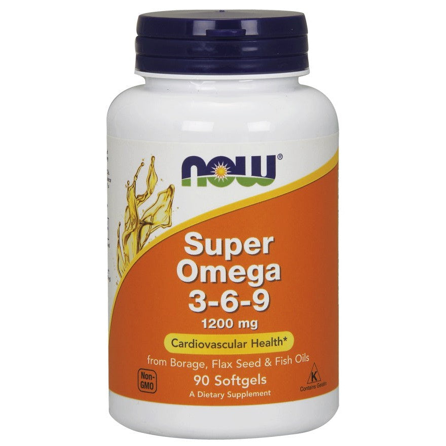 NOW Foods Super Omega 3-6-9, 1200mg - 90 softgels