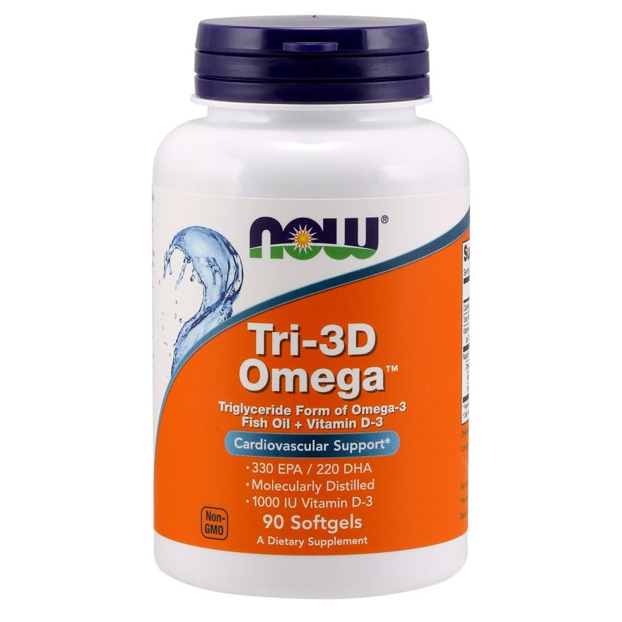 NOW Foods Tri-3D Omega - 90 softgels