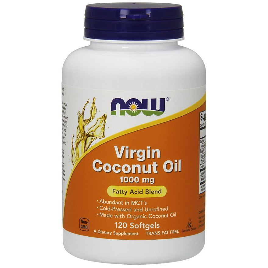 NOW Foods Virgin Coconut Oil, 1000mg - 120 softgels