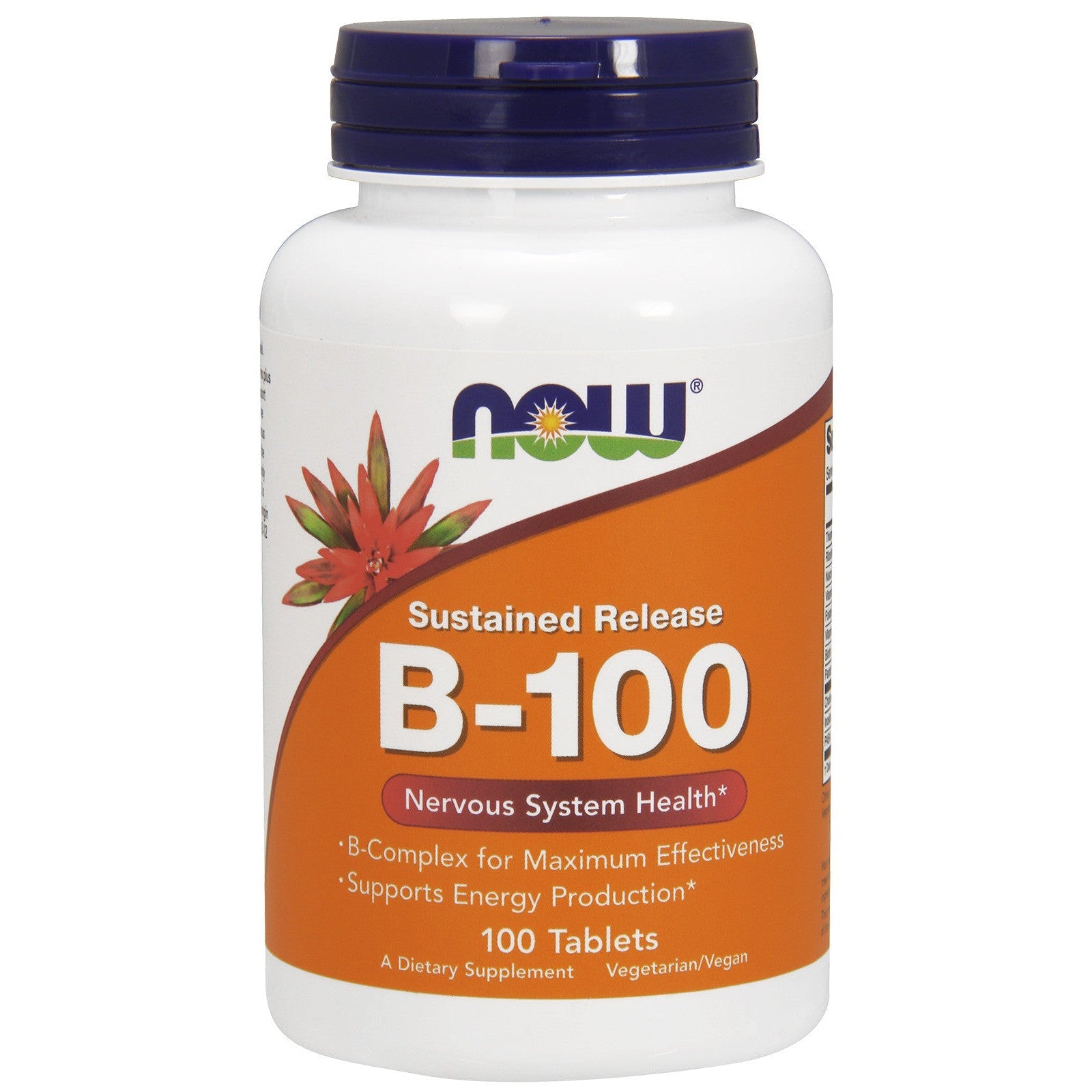 NOW Foods Vitamin B-100 Sustained Release - 100 tabs
