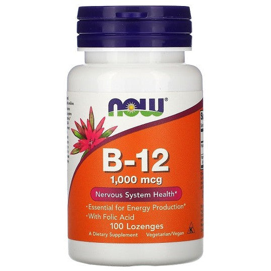 NOW Foods Vitamin B-12, 1000mcg - 100 lozenges