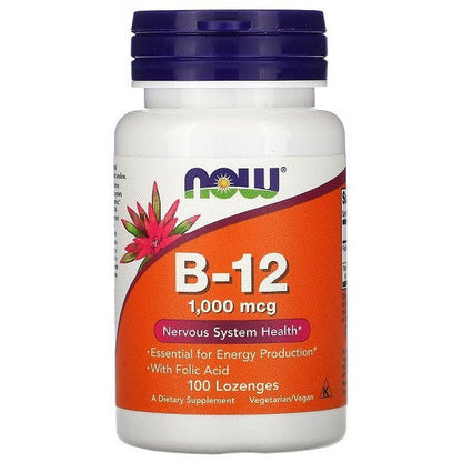 NOW Foods Vitamin B-12, 1000mcg - 100 lozenges