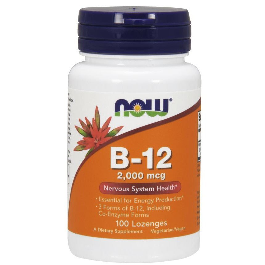 NOW Foods Vitamin B-12, 2000mcg - 100 lozenges