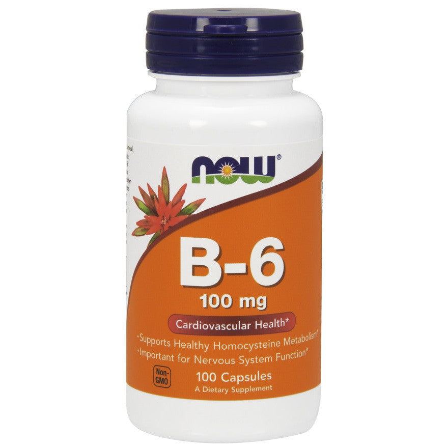 NOW Foods Vitamin B-6, 100mg - 100 caps