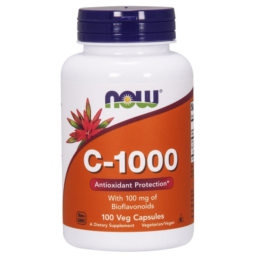 NOW Foods Vitamin C-1000 with 100mg Bioflavonoids - 100 vcaps