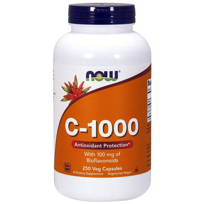 NOW Foods Vitamin C-1000 with 100mg Bioflavonoids - 250 vcaps