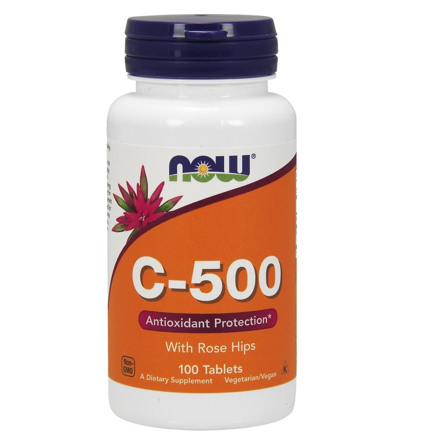 NOW Foods Vitamin C-500 with Rose Hips - 100 tablets