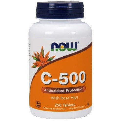 NOW Foods Vitamin C-500 with Rose Hips - 250 tablets