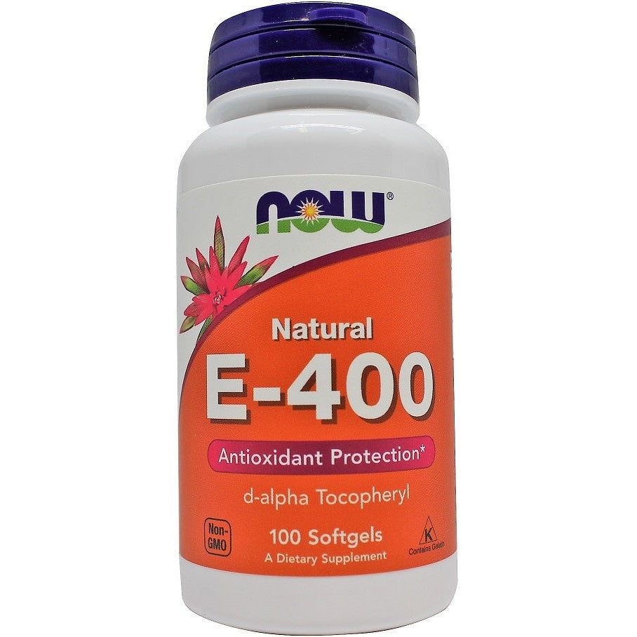 NOW Foods Vitamin E-400, Natural - 100 softgels