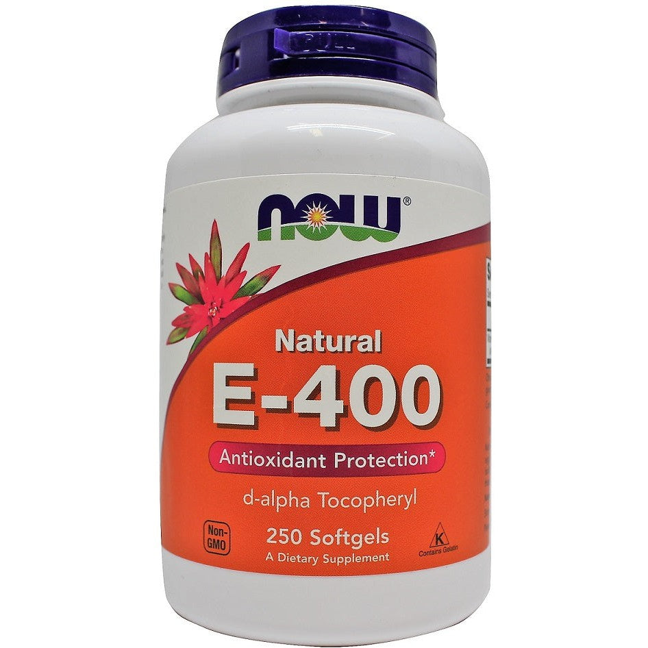 NOW Foods Vitamin E-400, Natural - 250 softgels