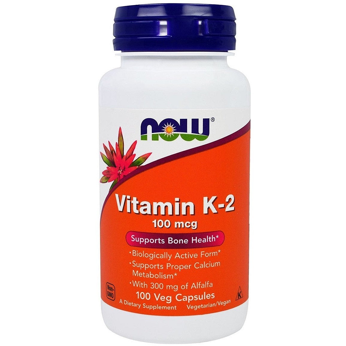 NOW Foods Vitamin K-2, 100mcg - 100 vcaps
