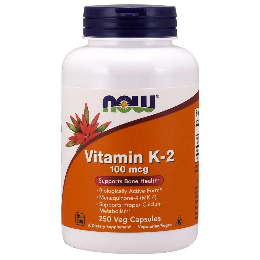 NOW Foods Vitamin K-2, 100mcg - 250 vcaps