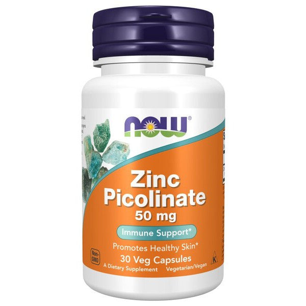 NOW Foods Zinc Picolinate, 50mg - 30 vcaps