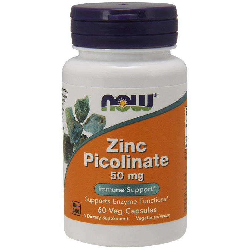 NOW Foods Zinc Picolinate, 50mg - 60 vcaps