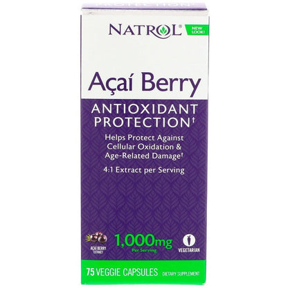 Natrol Acai Berry, 1000mg - 75 vcaps
