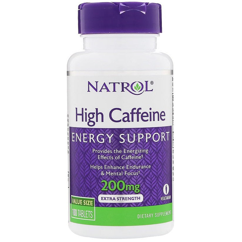 Natrol High Caffeine, 200mg - 100 tabs