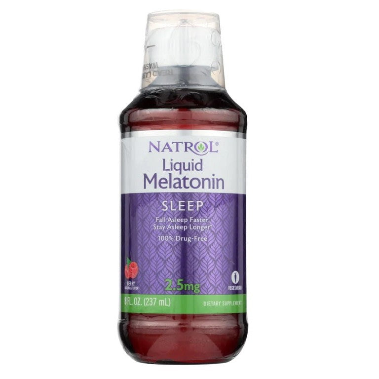 Natrol Liquid Melatonin, Berry - 237 ml.