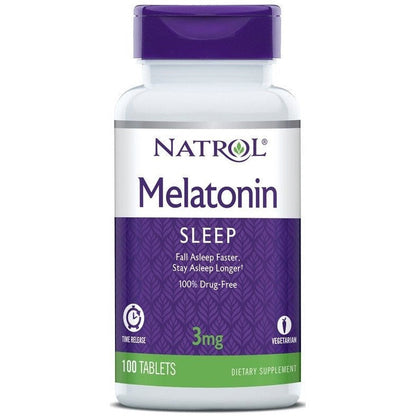 Natrol Melatonin Time Release, 3mg - 100 tabs