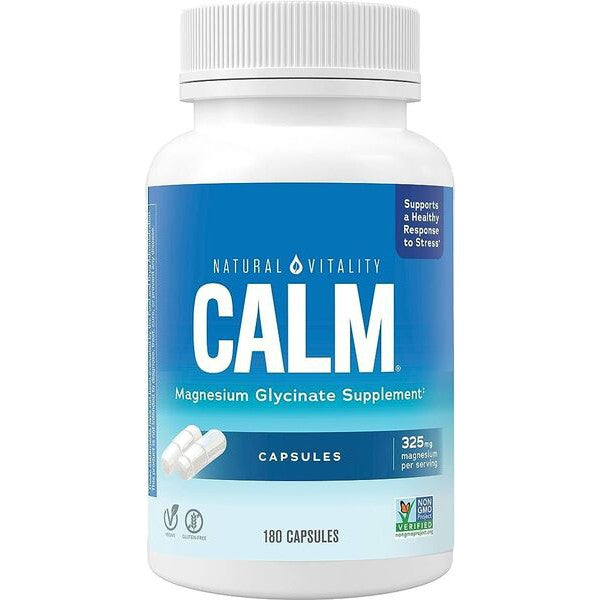 Natural Vitality Calm Magnesium Glycinate - 180 caps