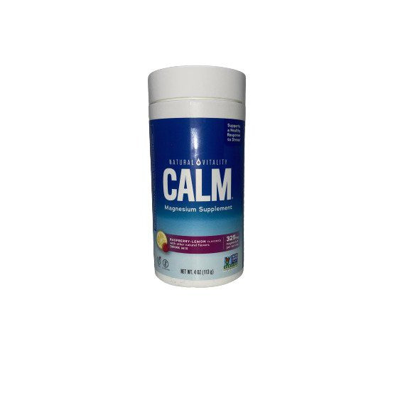 Natural Vitality Calm Magnesium Powder, Raspberry Lemon - 113g