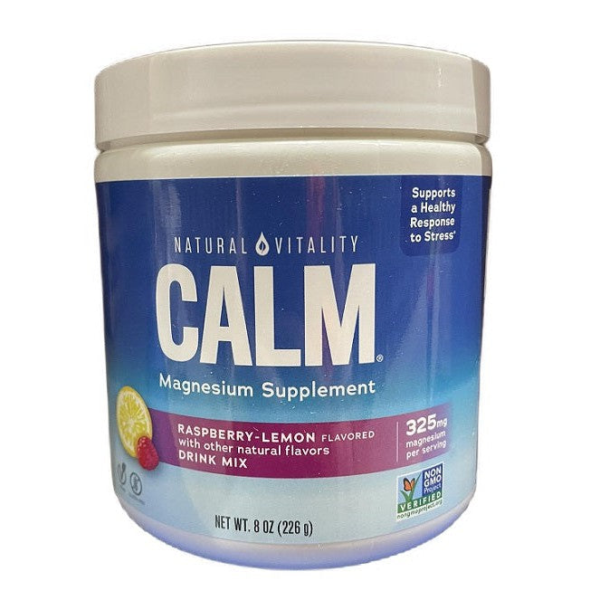 Natural Vitality Natural Calm, Raspberry Lemon - 226g