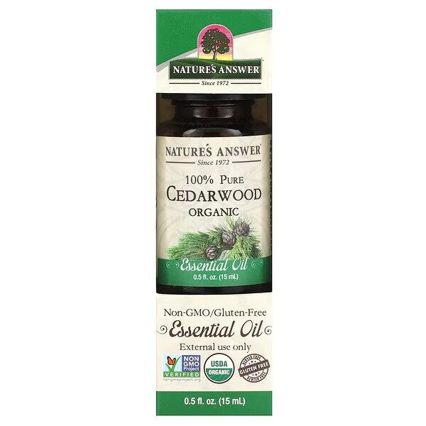 Nature's Answer 100% Pure Cedarwood Essential Oil - 15 ml.