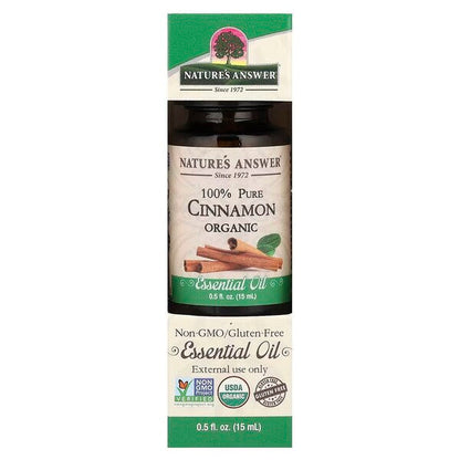 Nature's Answer 100% Pure Cinnamon Essential Oil - 15 ml.