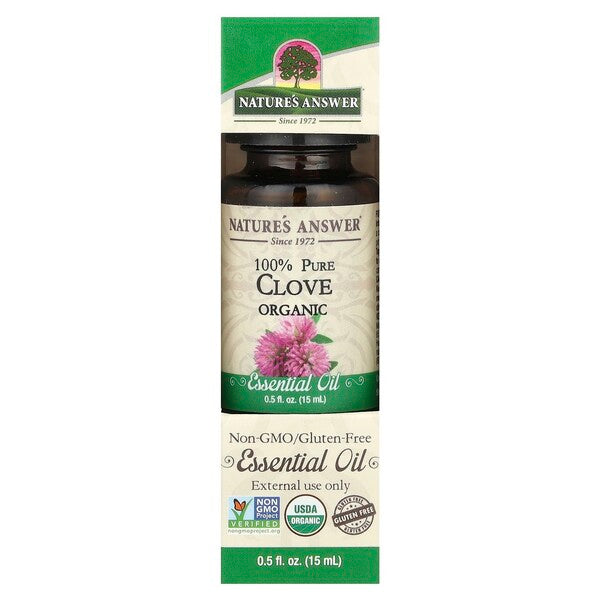 Nature's Answer 100% Pure Clove Essential Oil - 15 ml.