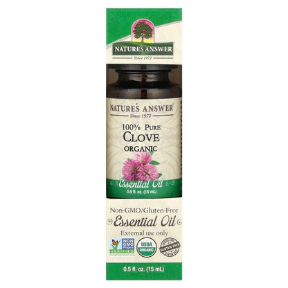 Nature's Answer 100% Pure Clove Essential Oil - 15 ml.