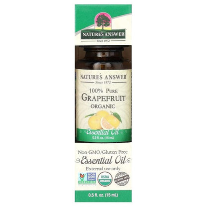 Nature's Answer 100% Pure Grapefruit Essential Oil - 15 ml.