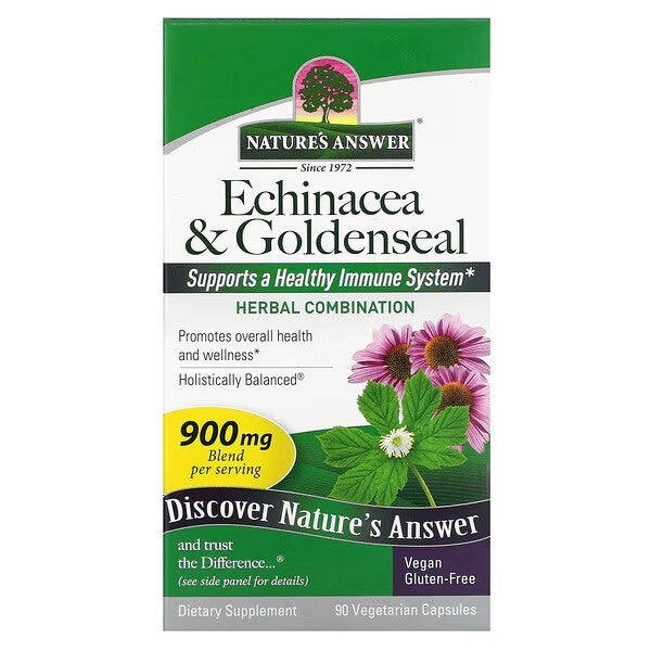 Nature's Answer Echinacea & Goldenseal, Capsules - 90 vcaps