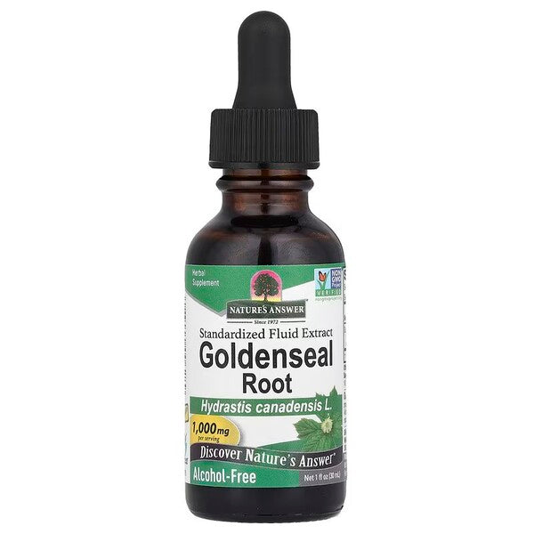 Nature's Answer Goldenseal Root, 1000mg - 30 ml.