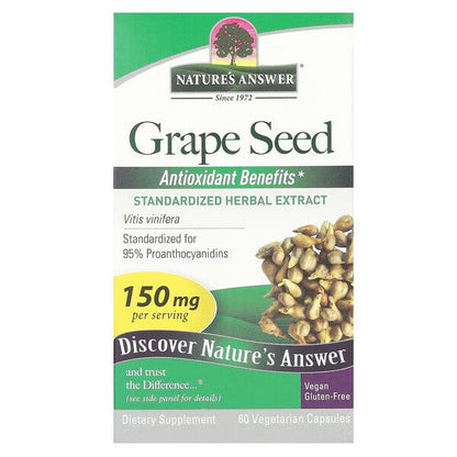 Nature's Answer Grape Seed, 150mg - 60 vcaps