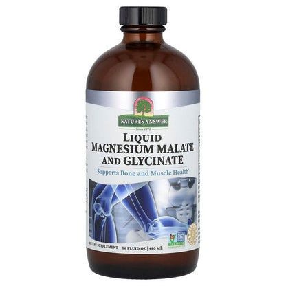 Nature's Answer Liquid Magnesium Malate and Glycinate - 480 ml.