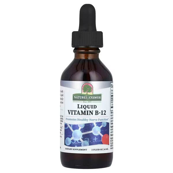 Nature's Answer Liquid Vitamin B-12, 1000mcg - 60 ml.