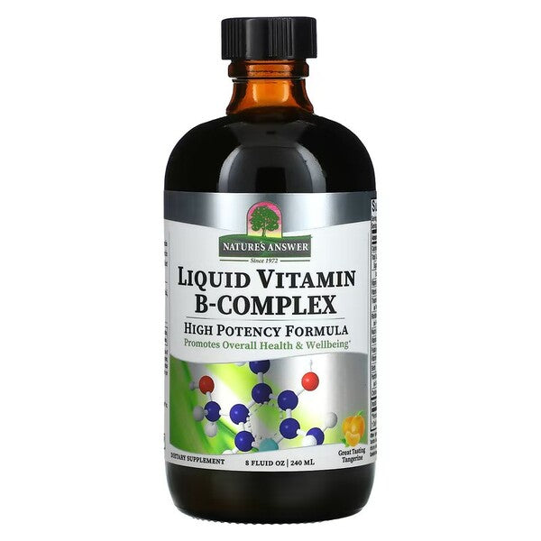 Nature's Answer Liquid Vitamin B-Complex, Tangerine - 240 ml.
