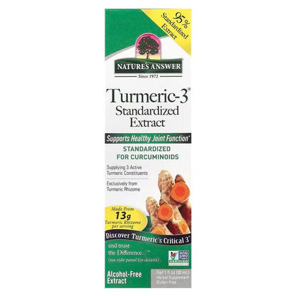 Nature's Answer Turmeric-3 Standardized Extract - 30 ml.