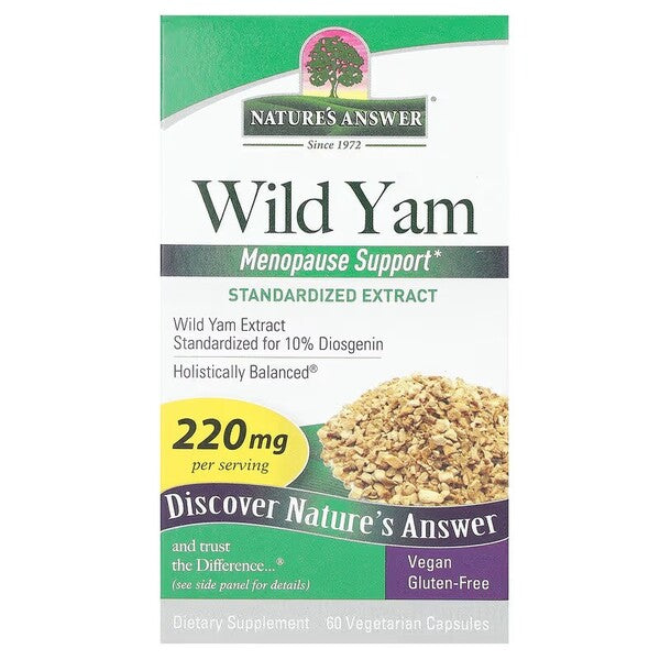 Nature's Answer Wild Yam, 220mg - 60 vcaps