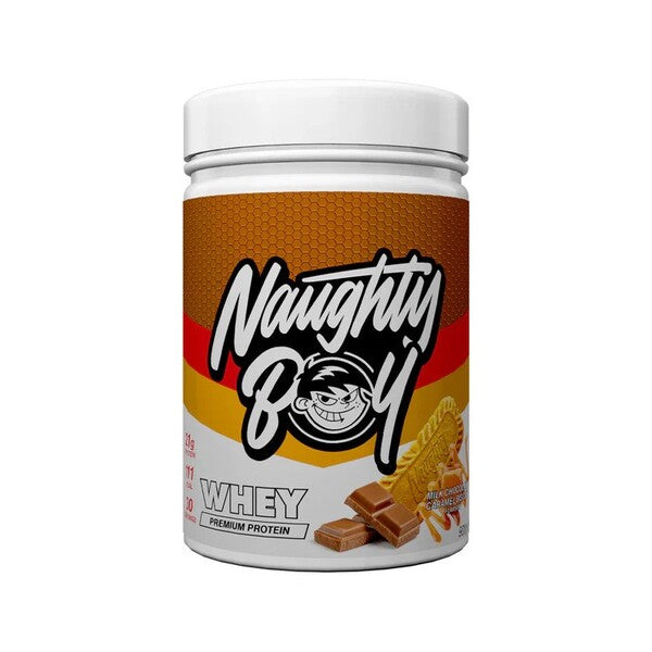 Naughty Boy Advanced Whey, Milk Chocolate Caramel Biscuit - 900g