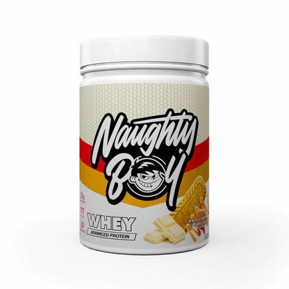 Naughty Boy Advanced Whey, White Chocolate Caramel Biscuit - 900g