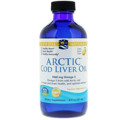 Nordic Naturals Arctic Cod Liver Oil, 1060mg Lemon - 237 ml.
