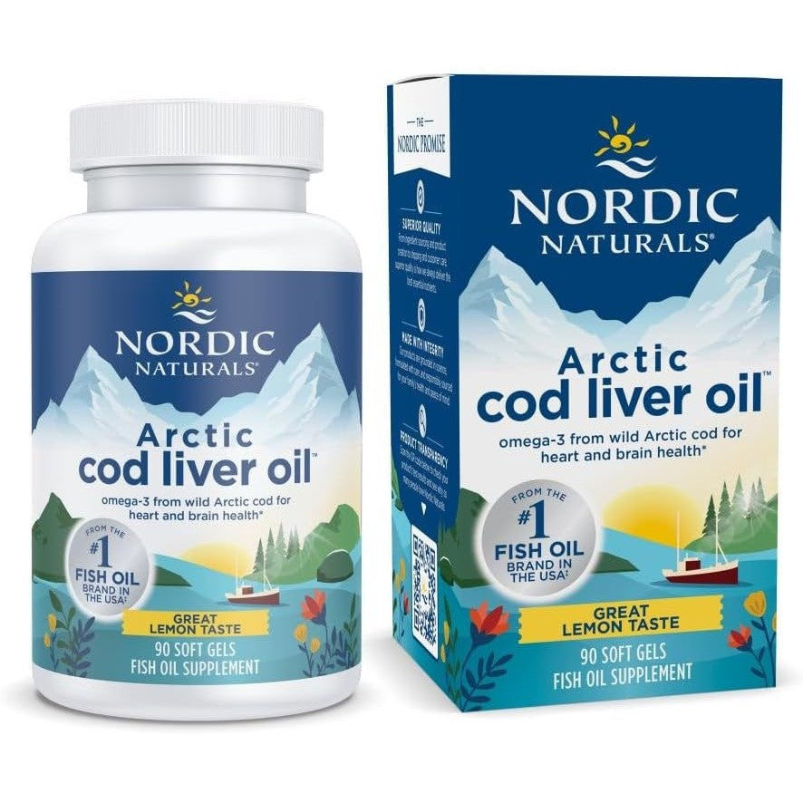 Nordic Naturals Arctic Cod Liver Oil, 750mg Lemon (EAN 768990891298) - 90 softgels