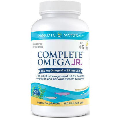 Nordic Naturals Complete Omega Junior, 283mg Lemon - 180 mini softgels