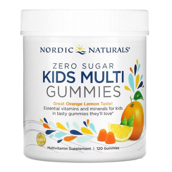 Nordic Naturals Kids Multi Zero Sugar, Orange Lemon - 120 gummies