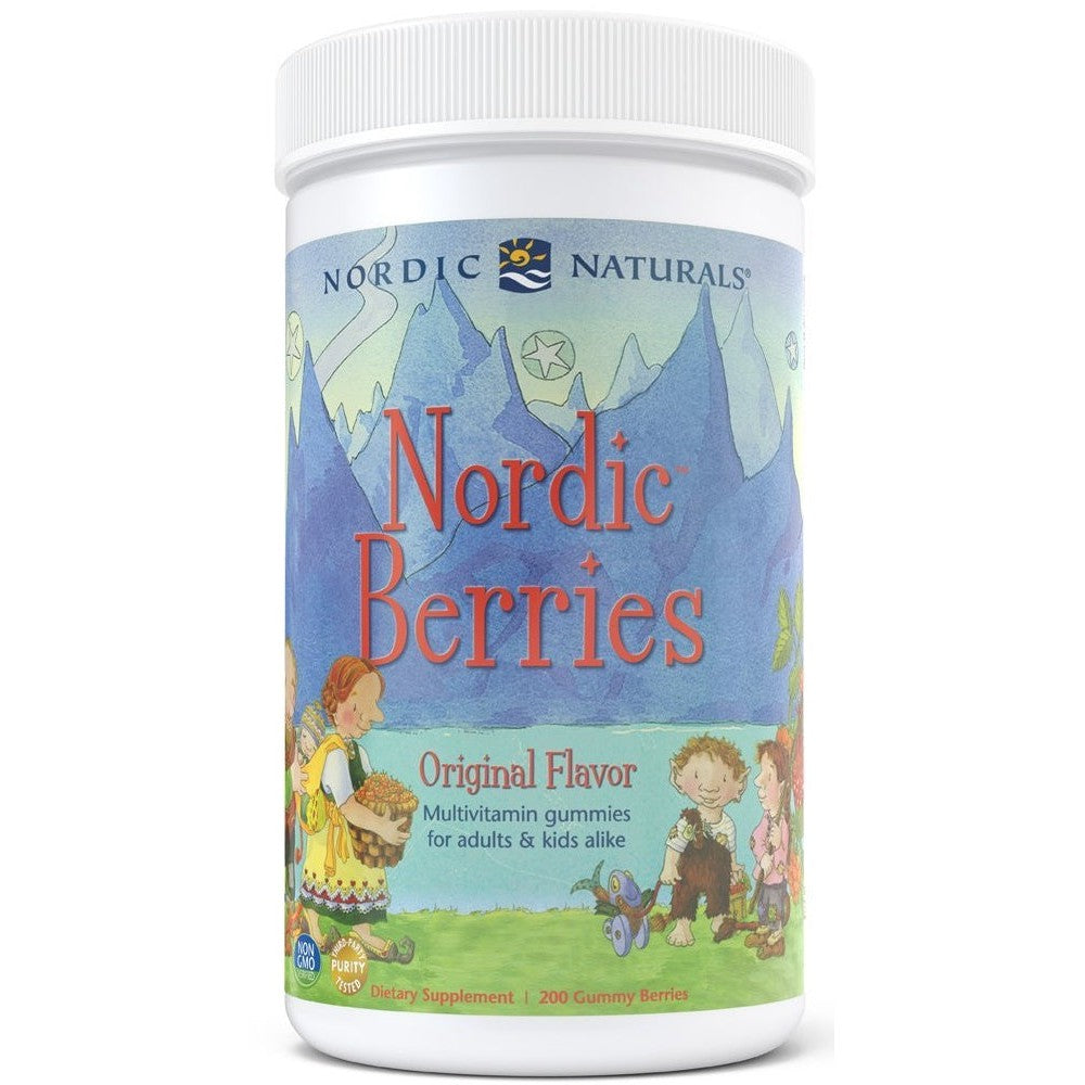 Nordic Naturals Nordic Berries Multivitamin, Original Flavor - 200 gummy berries